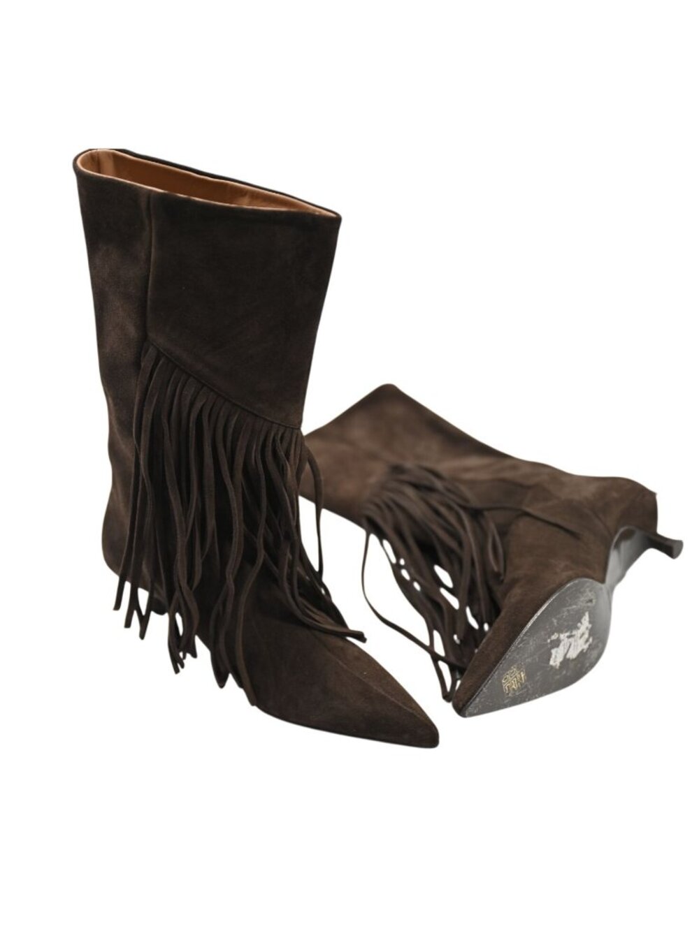 Flattered Nick Fringe Boots in Chocolate